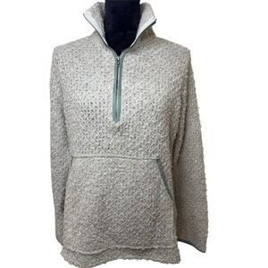 Farrow | Cozy Gray Half Zip-Up Jacket | Sz S